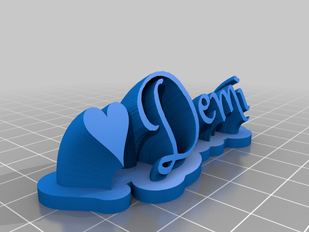 demi de la oficina personalizado 3D print model - Mito3D