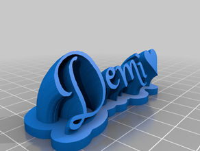 demi heart office customized 3d print model - Mito3D