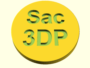 sac 3dp sikke ve rozetleri 3d print model - Mito3D