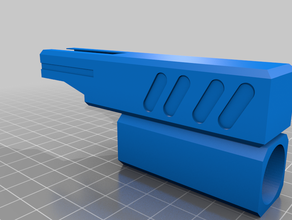 nerf hammershot simple tonneau étendu améliorée 3d print model - Mito3D