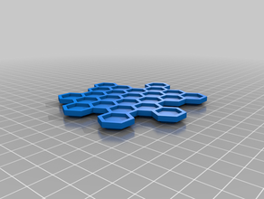 nesting honeycomb coasters kitchen & dining coaster drink 3d print model - Mito3D