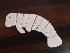 flexi Seekuh mechanische Spielzeuge Tier flexibel 3d print model - Mito3D