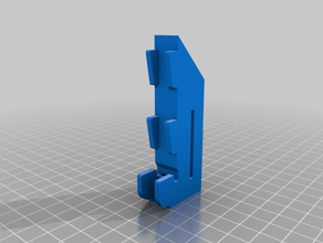 doble soporte de bin rieles la caja portaherramientas y cajas rubbermaid estante del almacenamiento vía 3d print model - Mito3D