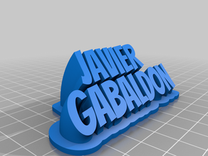 javi gabal office personalizado 3d print model - Mito3D