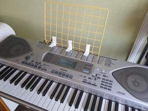soporte de la música electrónica teclado los hogares malla el metal musicstand 3d print model - Mito3D