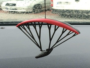 mini paraglider car mirror 3d print model - Mito3D