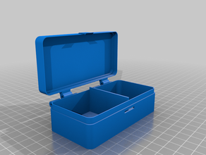 mi personalizados con bisagras de la caja organización personalizado 3d print model - Mito3D