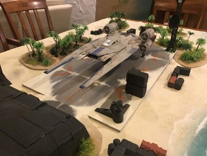 star wars légion divers scarif terrain jeux rogue un de wargame wargaming 3d print model - Mito3D