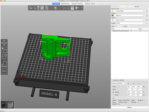 rebel ii modèle de lit prusaslicer 210+ L'impression 3d rebel2 reprap slic3r 3d print model - Mito3D