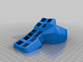 dactyl croissant computer dactyl-manuform mechanical keyboard steno stenography 3d print model - Mito3D