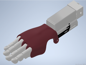 prótesis mioeléctrica de mano diy 3d print model - Mito3D
