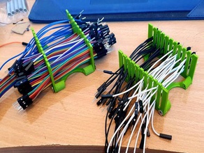 dupont jumper tel kablo düzenleyici pin elektronik ayarlanabilir tutucu 3d print model - Mito3D
