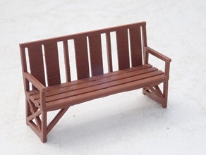 simple bench model furniture 3d print model - Mito3D