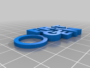 trío clave de la cadena La impresión en 3d 3d print model - Mito3D