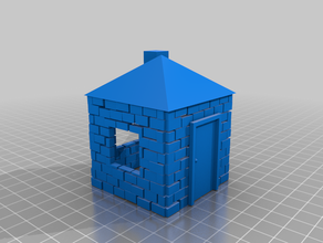 maison simple bâtiments et structures 3d print model - Mito3D