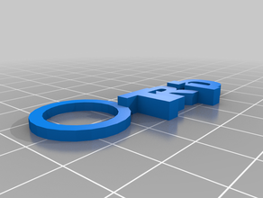 trio-clés de la chaîne L'impression 3d 3d print model - Mito3D