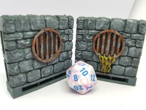 dungeon stone sewer walls buildings & structures 3d print model - Mito3D