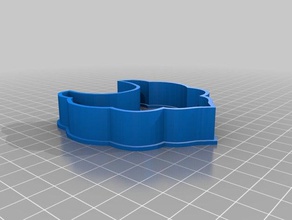 beard cookie cutter kitchen & dining 3d print model - Mito3D