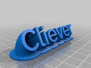 cliever office personalizado 3d print model - Mito3D