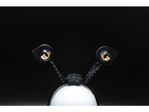 antenna eyes - monster m4sk costume eye eyeball glass halloween 3d print model - Mito3D