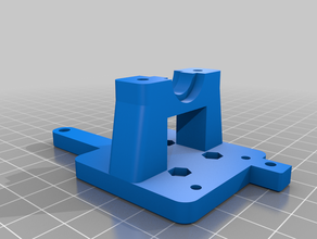 retraité de l'hypercube imprimante 3d e3d v6 montage du capteur gauche à droite L'imprimante pièces bltouch hotend hypercube l'imprimante prusa i3 rework 3d print model - Mito3D