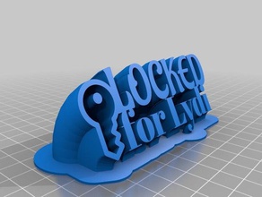 locked lydi office customized 3d print model - Mito3D