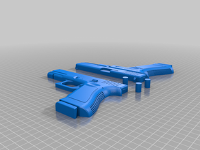 prop arma esporte & ao ar livre extrusora glock 3d print model - Mito3D