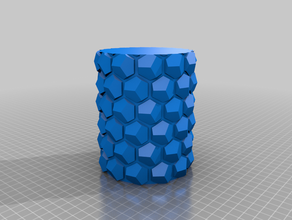 meine angepasste Waben-vase parametric h 130 mm Dekor kundengebundene 3d print model - Mito3D