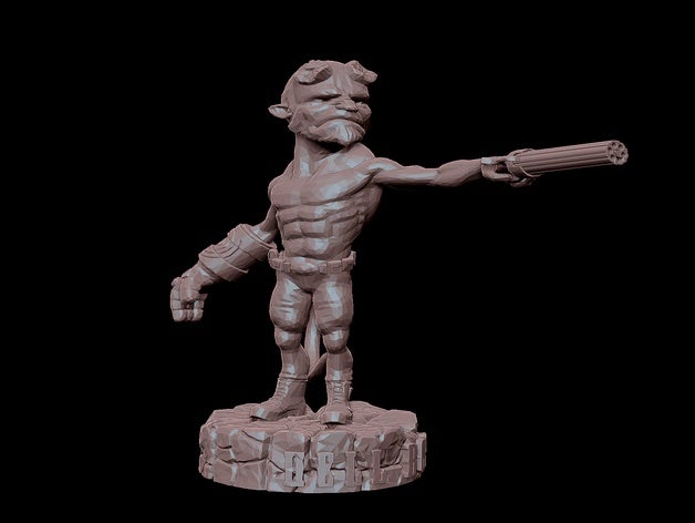 hellboy collectible decimated version toys & games collection dc comics universe demon marvel miniature miniatures 3D print model - Mito3D