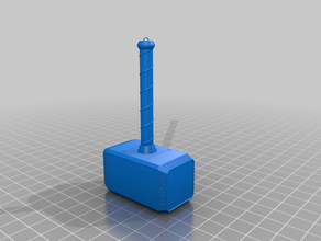 mjolnir props 3d thor thors hammer ragnarok 3d print model - Mito3D