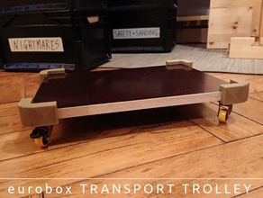 eurobox-transport-trolley Werkzeug-Halterungen & - Boxen box eurobox Organisation storage storage-container transport trolley 3d print model - Mito3D