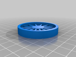 spoked wheel too 8mm 0mm vehicles customized 3d print model - Mito3D