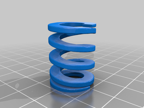 4 compression springs spring 3d print model - Mito3D