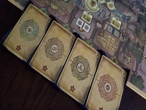 trickerion - trick decks card tray toys & games boardgame boardgamegeek boardgames holder deck box 3d print model - Mito3D