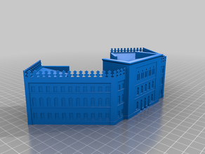 gymnasium mostar - gimnazija binalar ve yapılar lise okul 3d print model - Mito3D