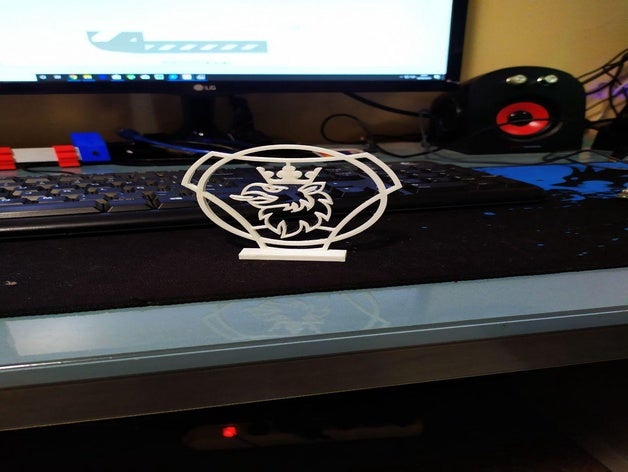 logo scania Skulpturen remus 3D print model - Mito3D