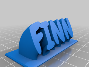 finn office personalizado 3d print model - Mito3D
