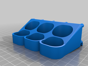 screwdrive holder 3 - pegboard wizard tool holders & boxes customized 3d print model - Mito3D