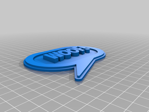 özelleştirilmiş manyetik çizgi işareti konuşma balonu ıı sanat 3d print model - Mito3D