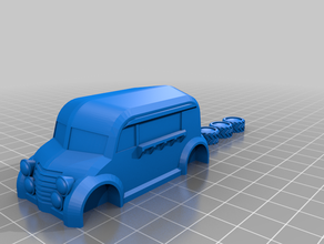ice cream food truck gaslands hotwheels Spiele 3d print model - Mito3D
