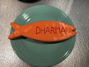 dharma fish biscuit remix props initiative lost sawyer snack 3d print model - Mito3D