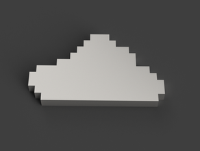 pixel cloud 2d art pixelart 3d print model - Mito3D