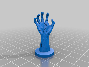 zombie hand toy & game accessories token halloween rpg spooky 3d print model - Mito3D