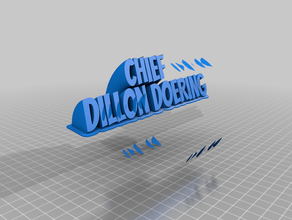 chef office customized 3d print model - Mito3D
