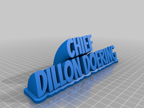 dillon office kundengebundene 3d print model - Mito3D