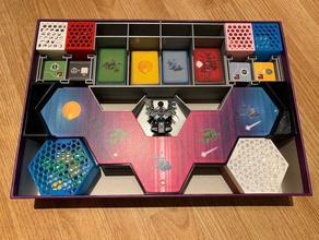 ángel negro juego de mesa insertar juguetes y accesorios boardgame juegos organizador inserte el 3d print model - Mito3D