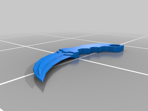 faca karambit adereços csgo 3d print model - Mito3D