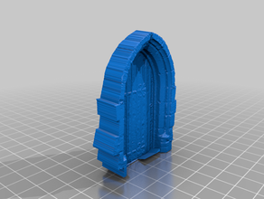portale della chiesa La stampa 3d le fate fantasia giardino gotico 3d print model - Mito3D