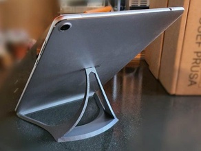 slim tablet stand 3d print model - Mito3D