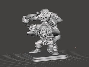 heroquest - goblin archer tag team toys & games 28mm dungeons dragons miniature tabletop warhammer 3d print model - Mito3D